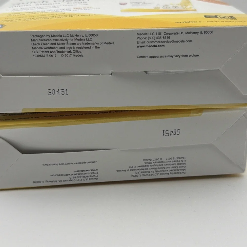 MEDELA 2 BOXES X 5 BAGS (10 TOTAL) QUICK CLEAN MICRO STEAM BAGS new‎ Baby Clean